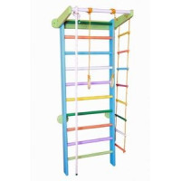 Спортивний куточок кольоровий з мотузковим набором Дельфінятко